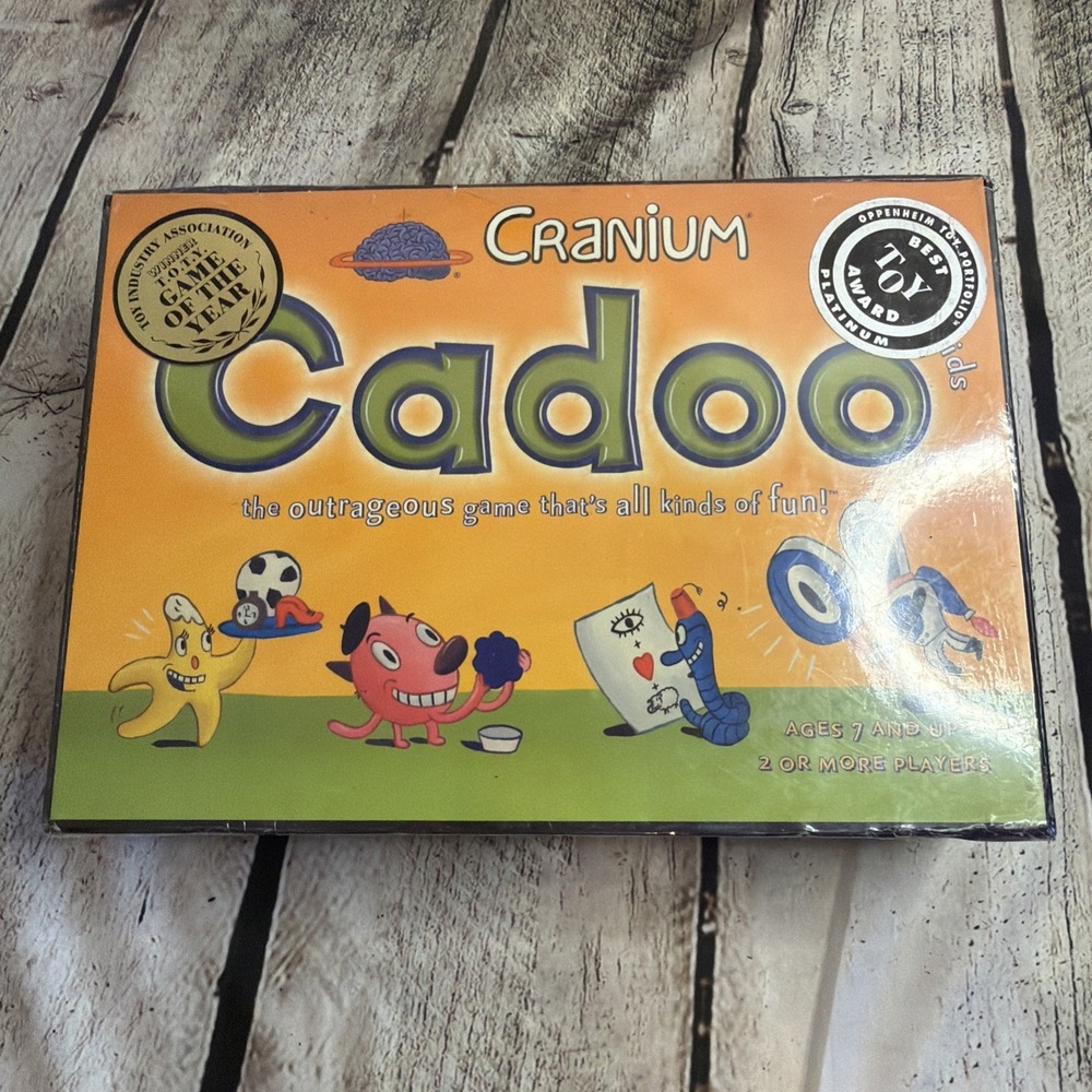 Cranium Cadoo Board Game 2002 An Outrageous All Kinds of Fun New Sealed Family